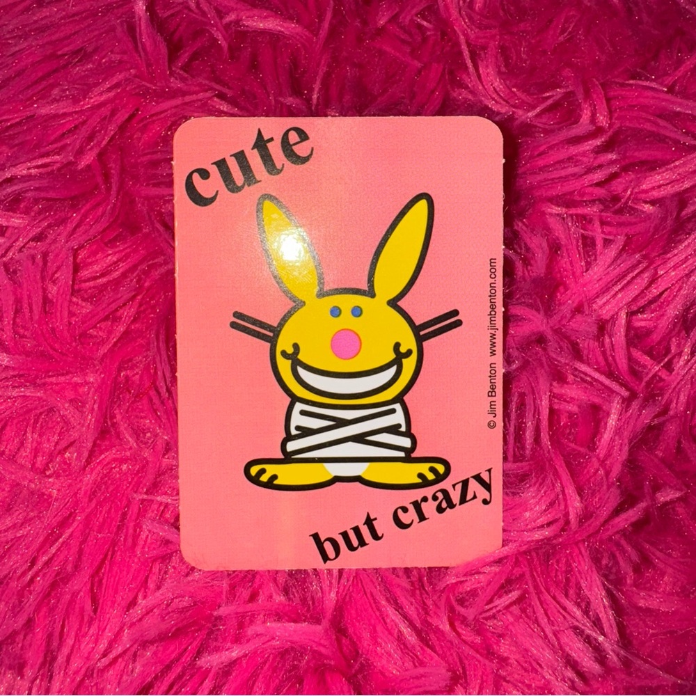 vintage happy bunny vending machine sticker